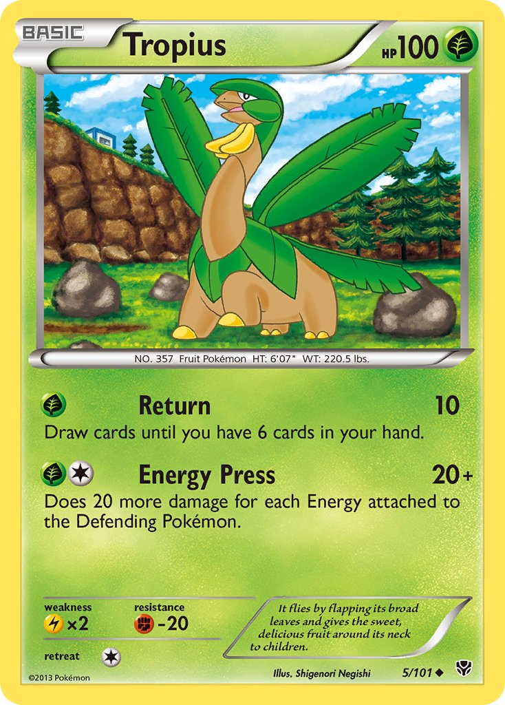 Tropius - 5/101 - Plasma Blast - Card Cavern
