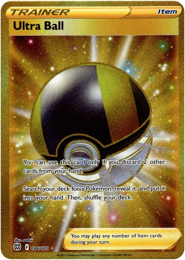 Ultra Ball Secret Rare - 186/172 - Brilliant Stars - Card Cavern
