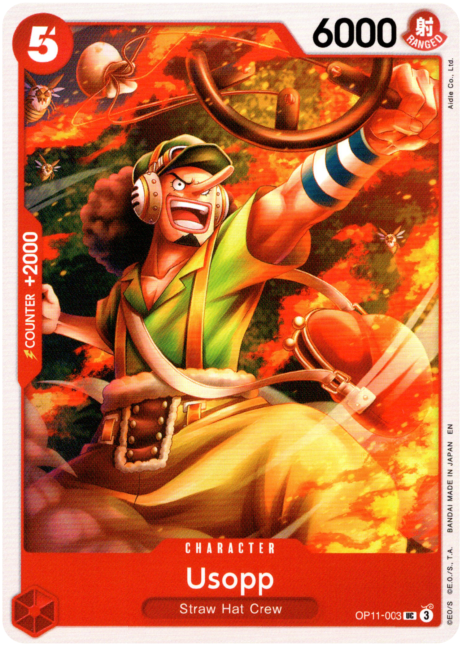 Usopp - OP11-003 UC - A Fist of Divine Speed - Card Cavern