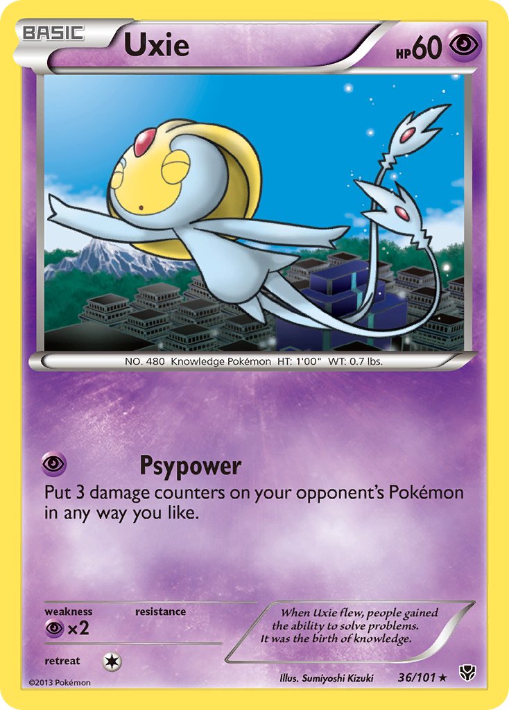 Uxie - 36/101 - Plasma Blast - Card Cavern