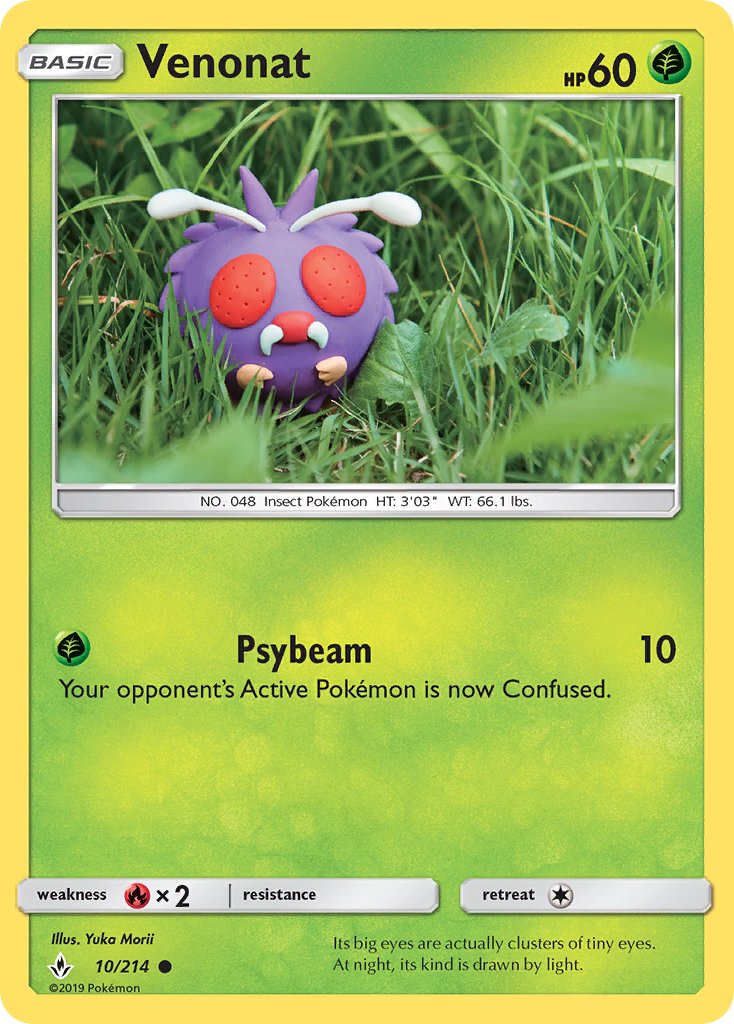 Venonat - 10/214 - Unbroken Bonds - Card Cavern