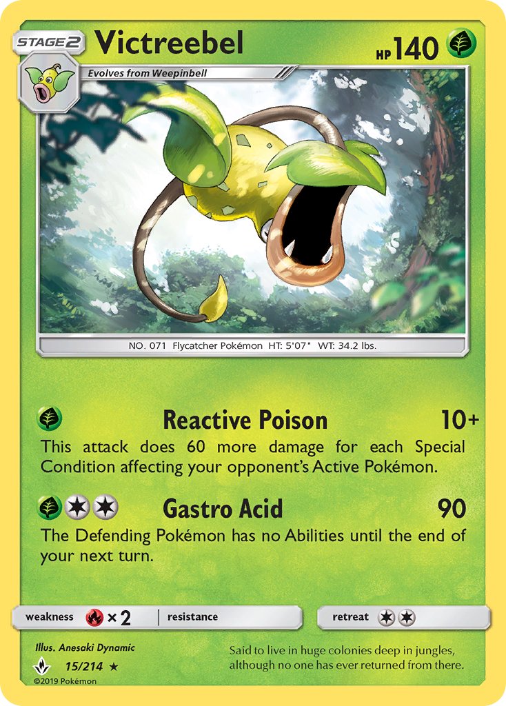Victreebel - 15/214 - Unbroken Bonds - Card Cavern