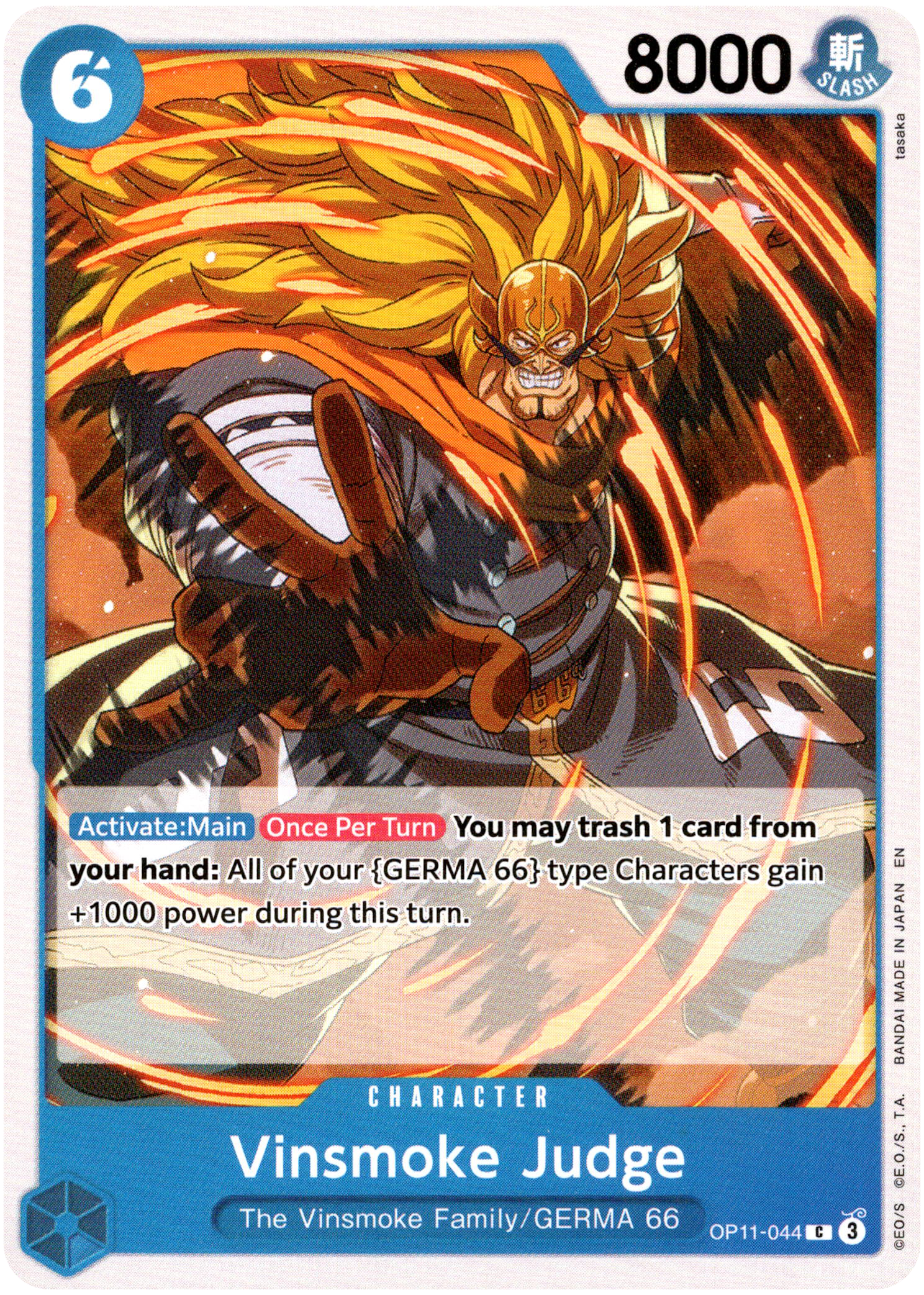 Vinsmoke Judge - OP11-044 C - A Fist of Divine Speed - Card Cavern