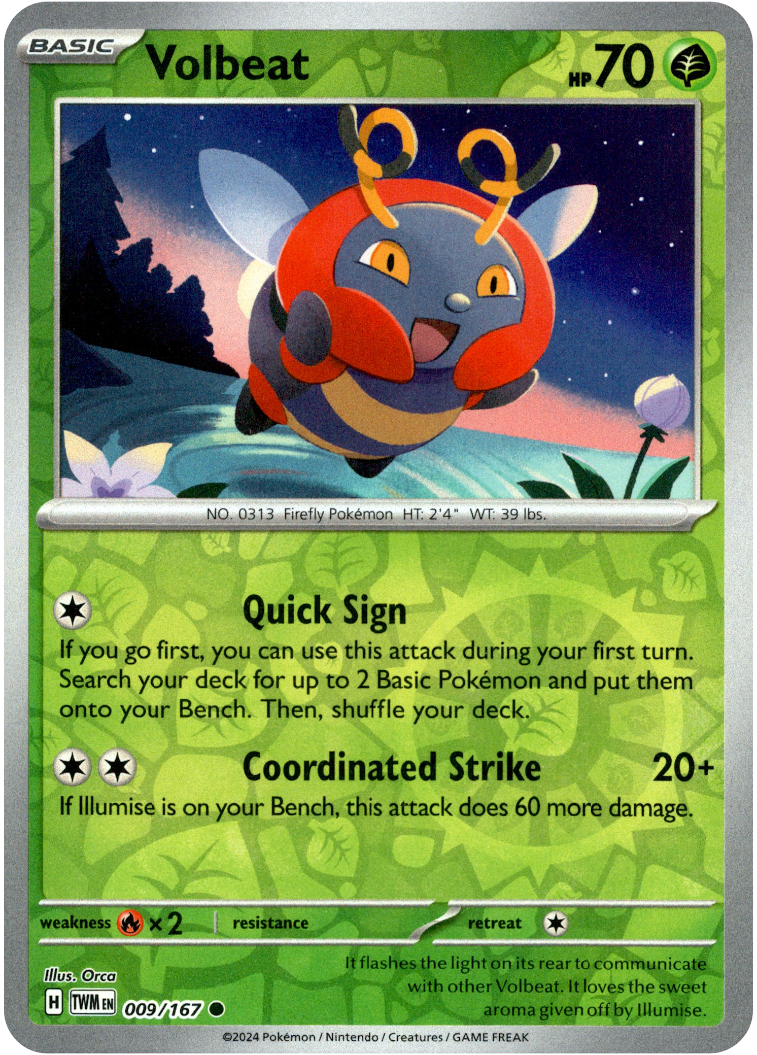 Volbeat - 009/167 - Twilight Masquerade - Reverse Holo - Card Cavern