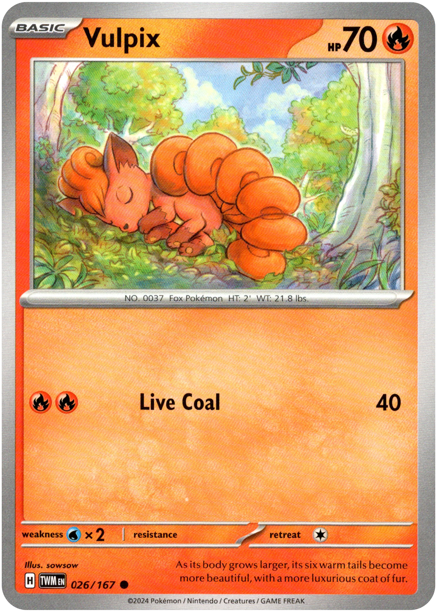 Vulpix - 026/167 - Twilight Masquerade - Card Cavern