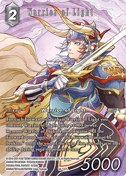 Warrior of Light Full Art - 16-127L - Emissaries of Light - Foil - Card Cavern