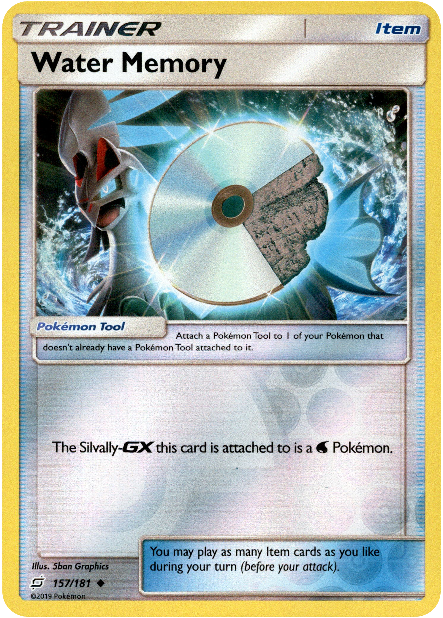 Water Memory - 157/181 - Team Up - Reverse Holo - Card Cavern