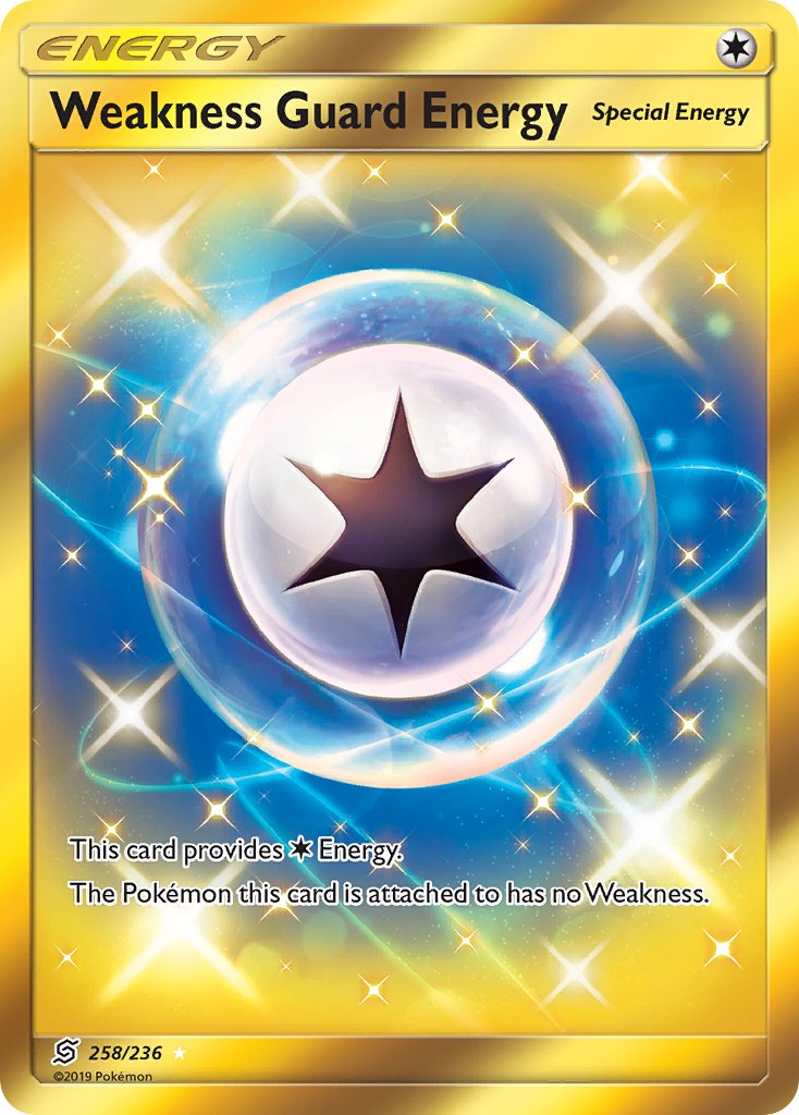 Weakness Guard Energy Secret Rare - 258/236 - Unified Minds - Holo - Card Cavern