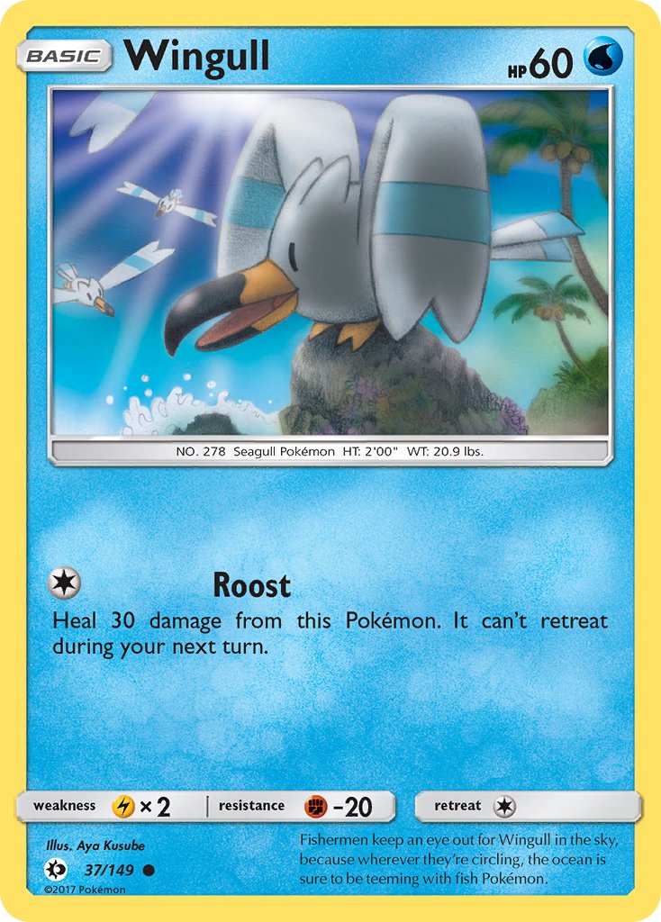 Wingull - 37/149 - Sun & Moon - Card Cavern
