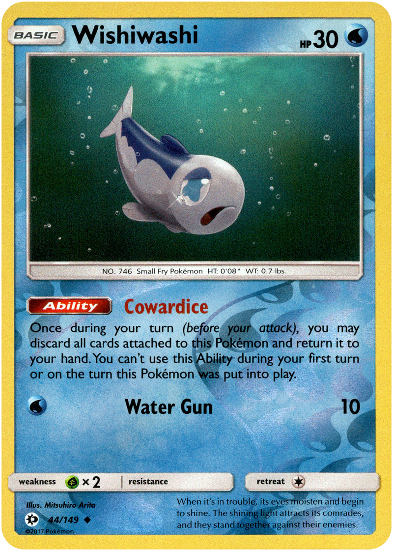 Wishiwashi - 44/149 - Sun & Moon - Reverse Holo – Card Cavern