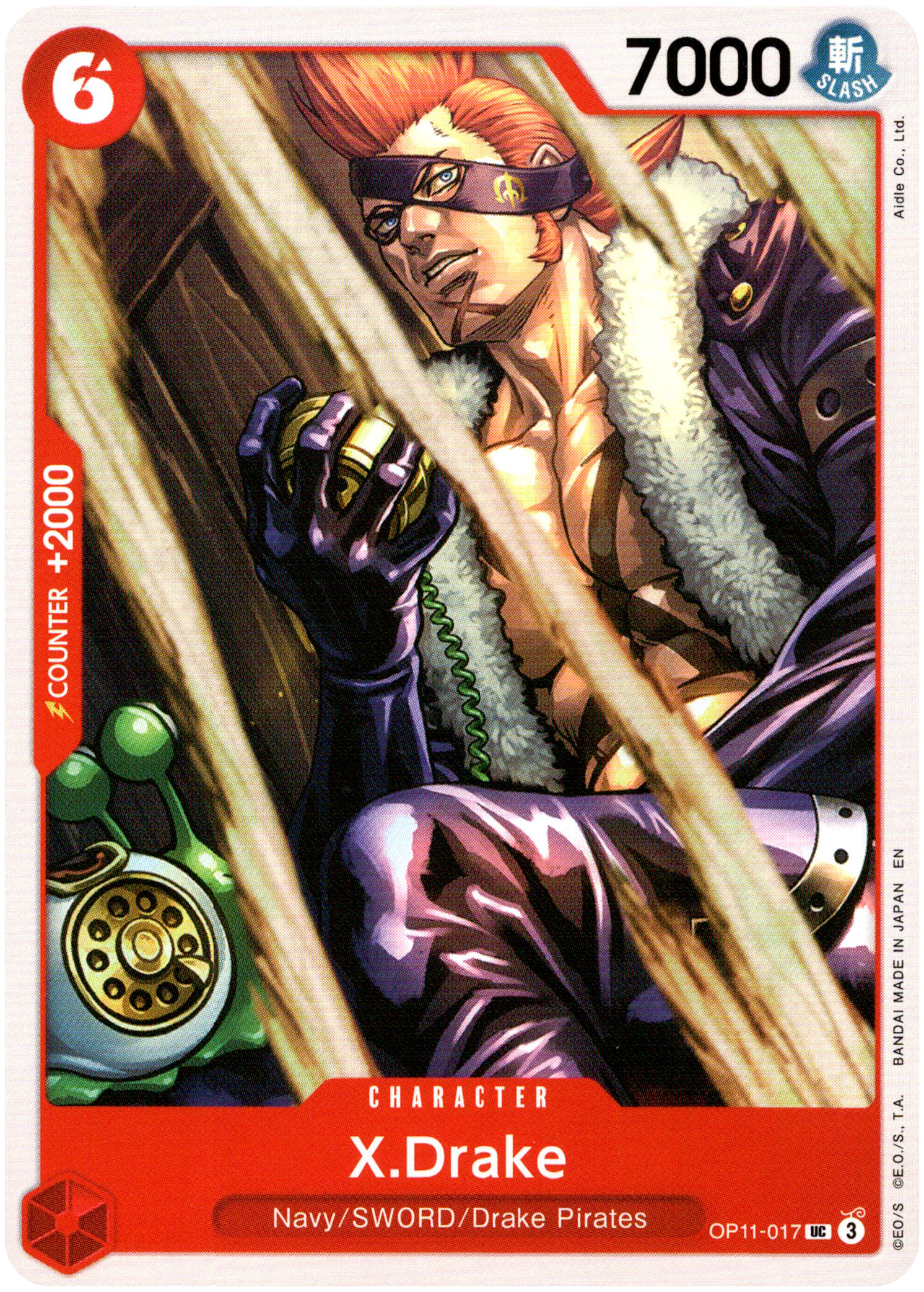 X.Drake - OP11-017 UC - A Fist of Divine Speed - Card Cavern