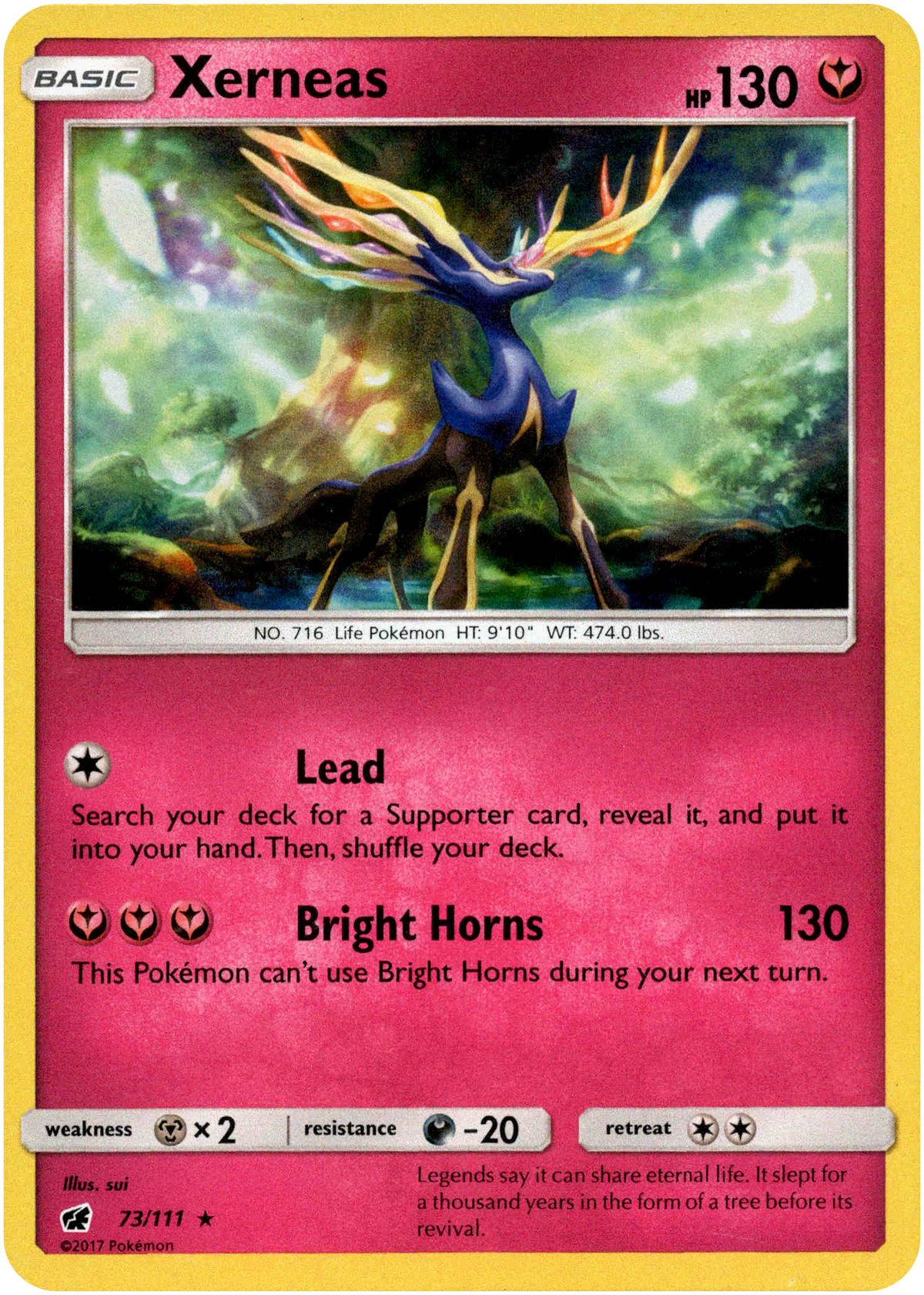 Xerneas - 73/111 - Crimson Invasion - Holo - Card Cavern