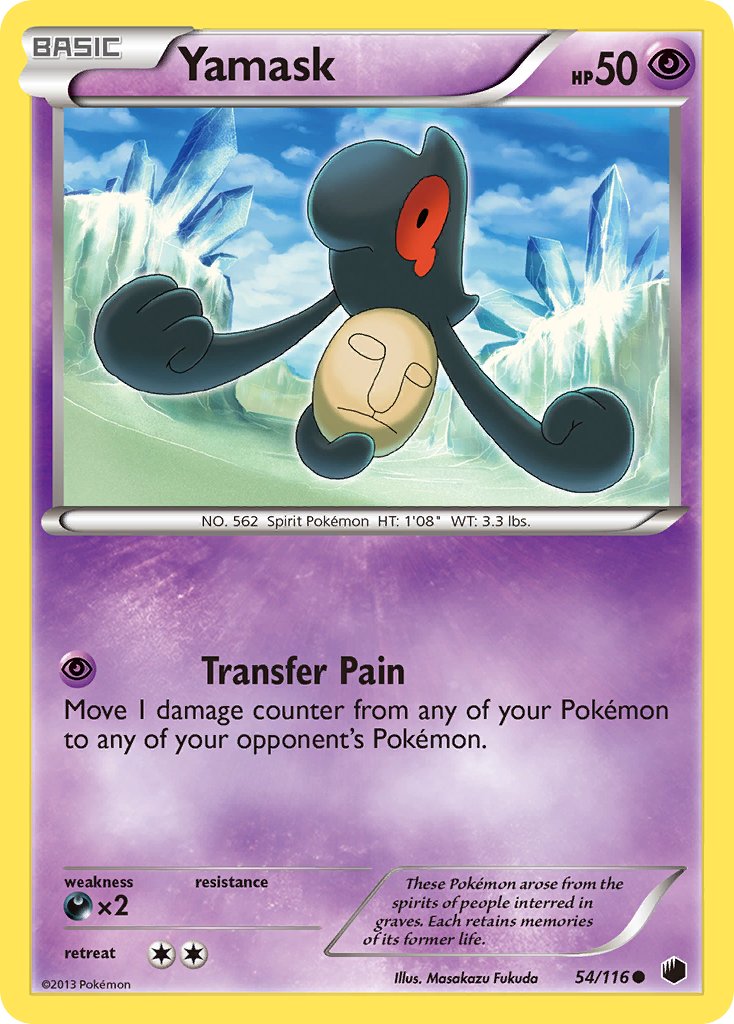 Yamask - 54/116 - Plasma Freeze - Card Cavern