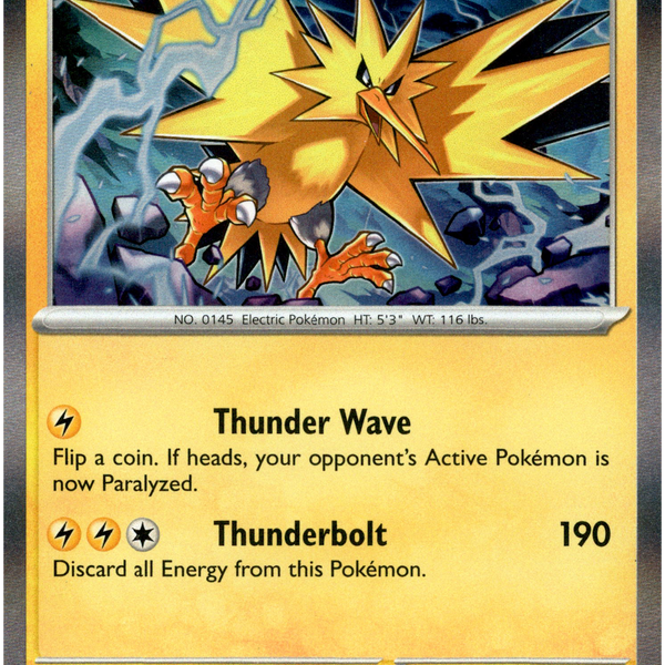 Zapdos - 065/167 - Twilight Masquerade - Holo – Card Cavern