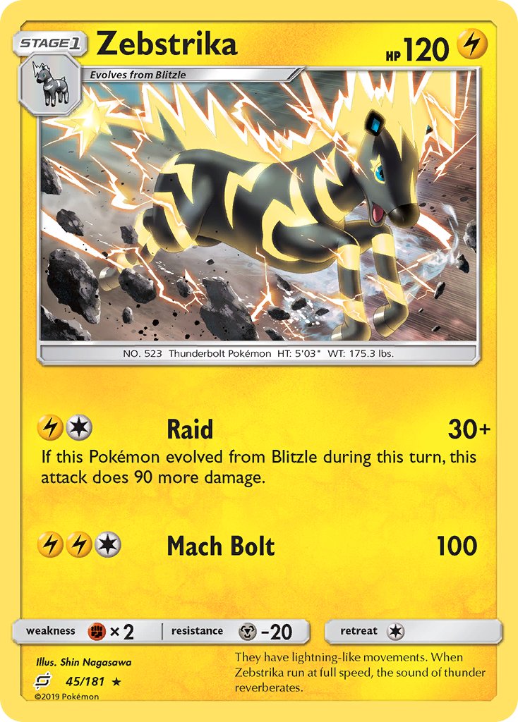 Zebstrika - 45/181 - Team Up - Card Cavern