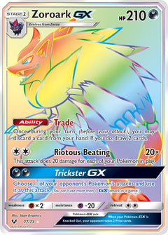 Zoroark GX Hyper Rare - 77/73 - Shining Legends - Holo - Card Cavern