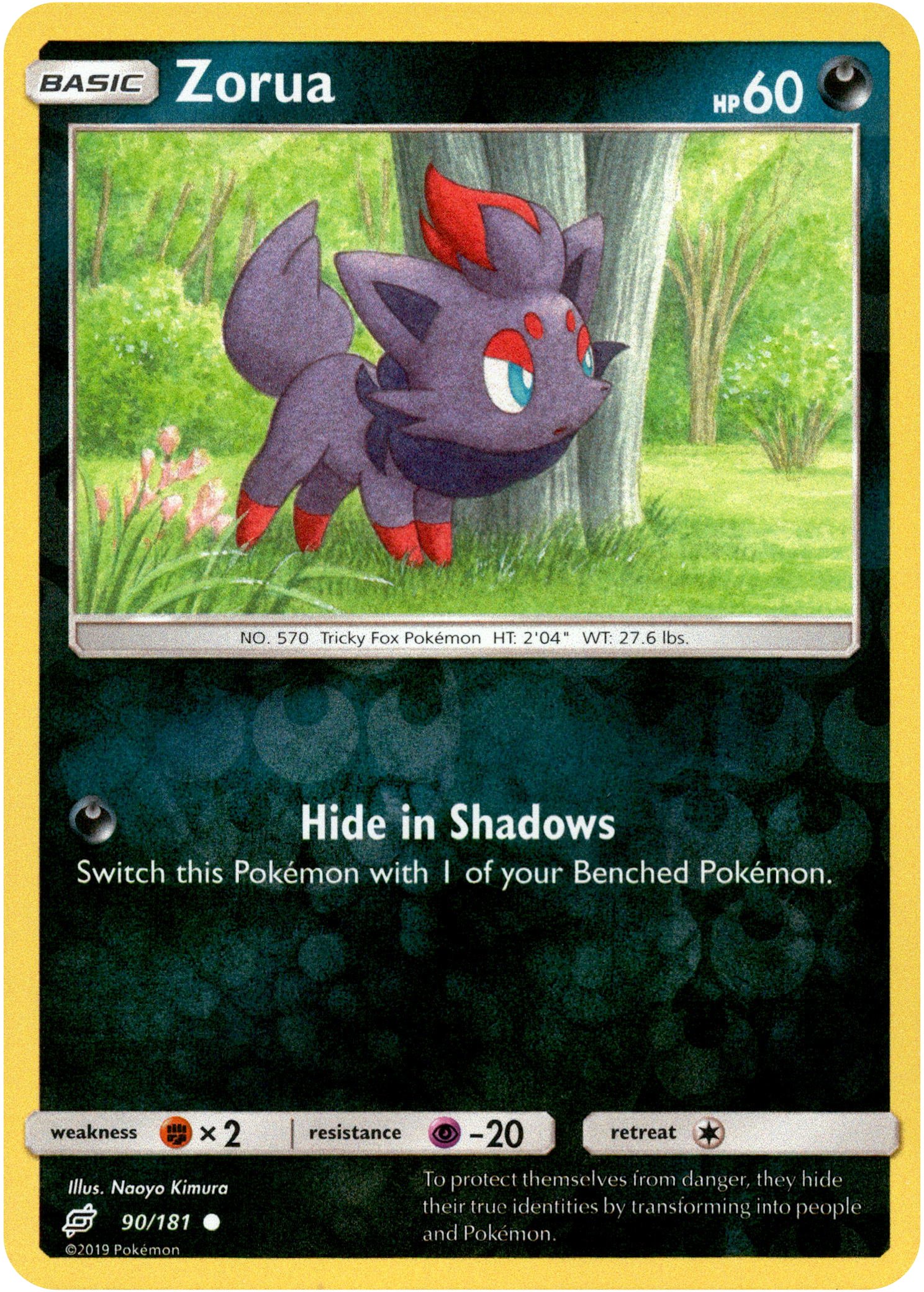 Zorua - 90/181 - Team Up - Reverse Holo - Card Cavern