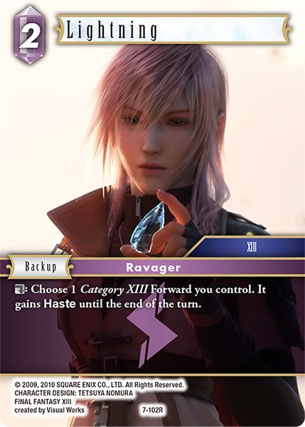 Lightning - 7-102R - Opus VII - Card Cavern