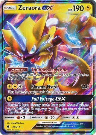Zeraora GX - 86/214 - Lost Thunder - Holo - Card Cavern