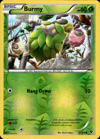 Burmy - 2/124 - Fates Collide - Reverse Holo - Card Cavern