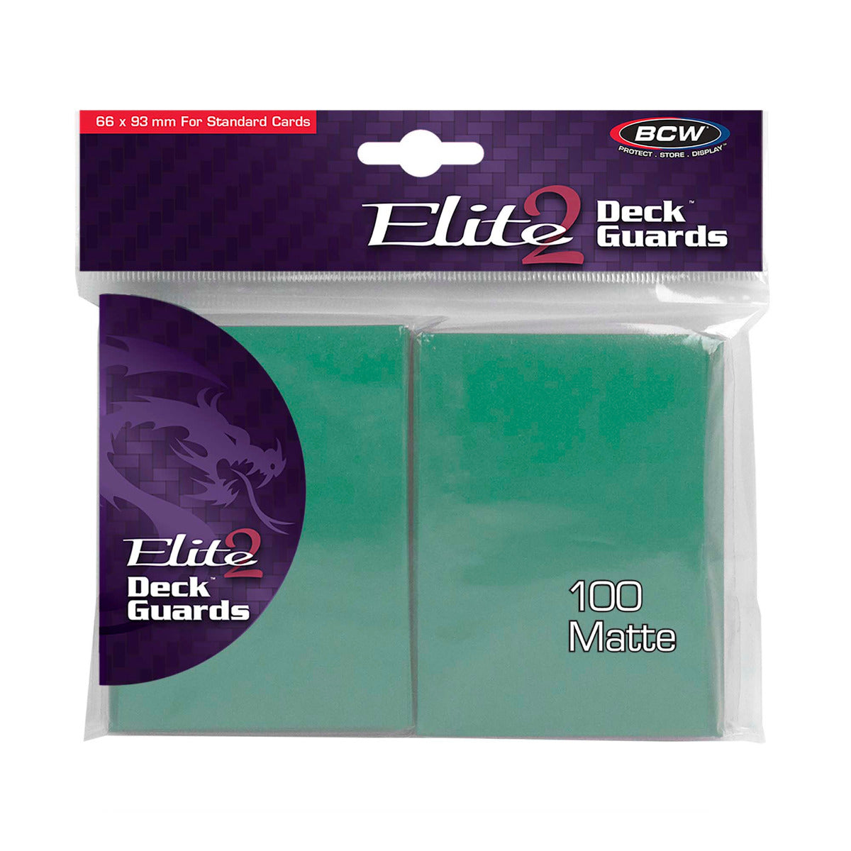 Deck Guard Elite 2 - 100ct Standard Card Sleeves - Seafoam (Matte) - Card Cavern