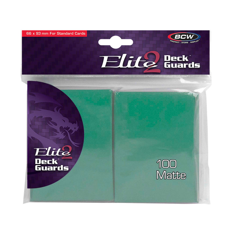 Deck Guard Elite 2 - 100ct Standard Card Sleeves - Seafoam (Matte) - Card Cavern