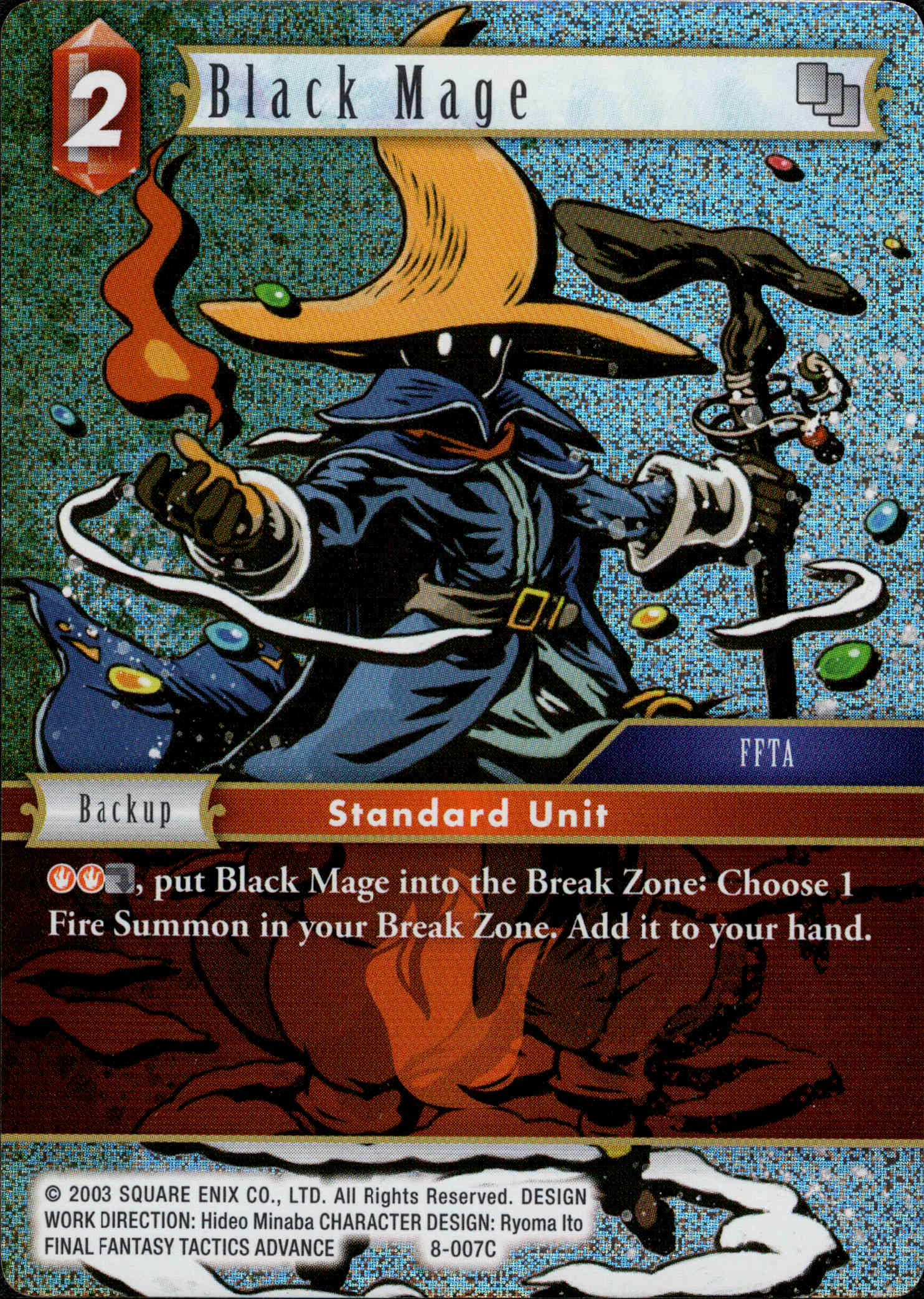 Black Mage - 8-007C - Opus VIII - Foil - Card Cavern