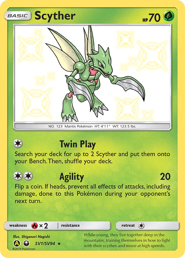 Scyther - SV1/SV94 - Hidden Fates - Card Cavern