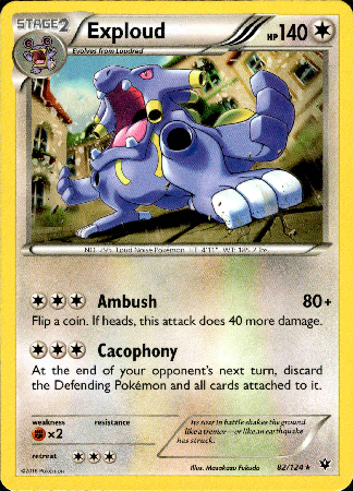 Exploud - 82/124 - Fates Collide - Card Cavern