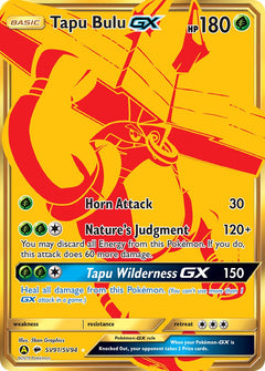 Tapu Bulu GX Gold Secret Rare - SV91/SV94 - Hidden Fates - Holo - Card Cavern