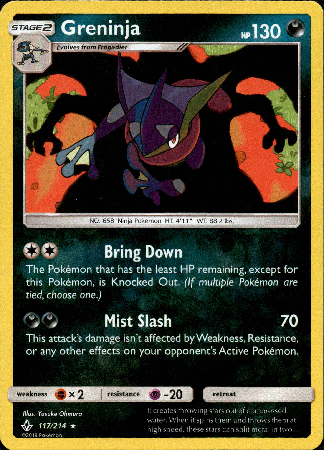 Greninja - 117/214 - Unbroken Bonds - Reverse Holo - Card Cavern