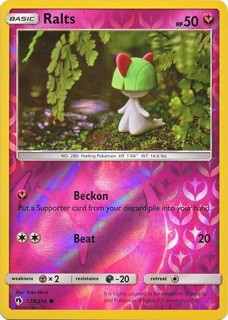 Ralts - 139/214 - Lost Thunder - Reverse Holo - Card Cavern
