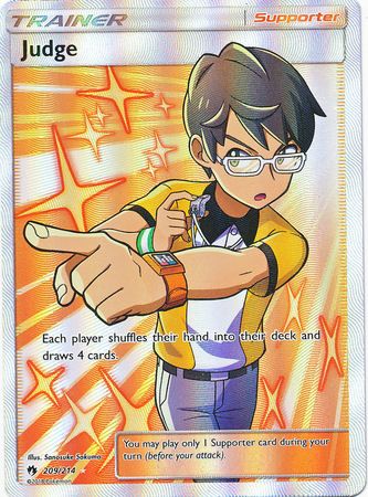 Judge Full Art - 209/214 - Lost Thunder - Holo - Card Cavern