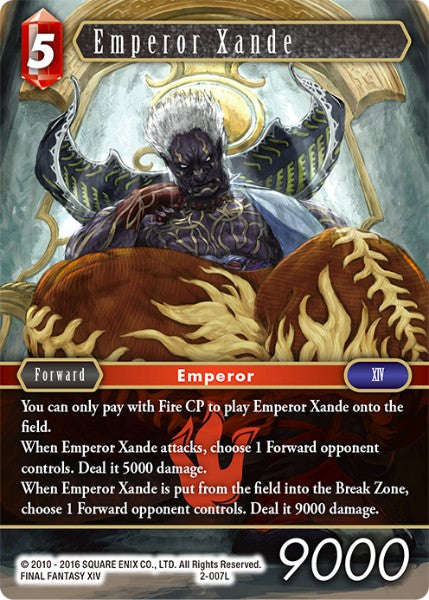 Emperor Xande - 2-007L - Opus II - Foil - Card Cavern