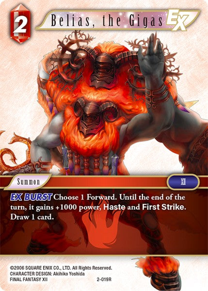 Belias, the Gigas - 2-019R - Opus II - Foil - Card Cavern