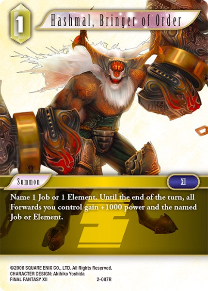Hashmal, Bringer of Order - 2-087R - Opus II - Foil - Card Cavern