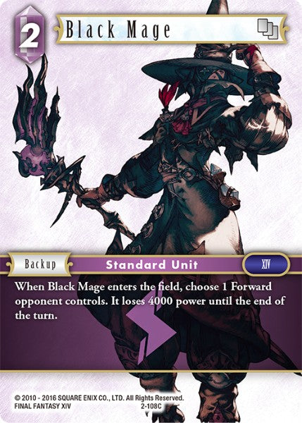 Black Mage - 2-108C - Opus II - Foil - Card Cavern