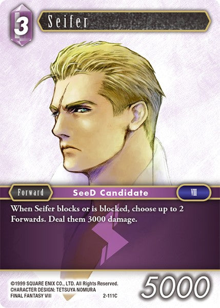 Seifer - 2-111C - Opus II - Card Cavern