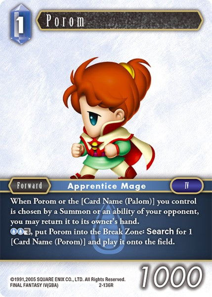 Porom - 2-136R - Opus II - Card Cavern