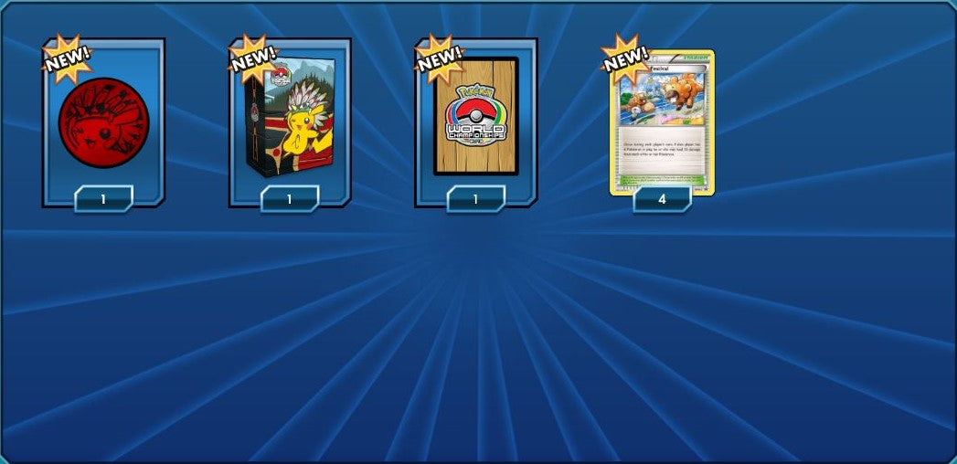 2013 World Championships - Sleeves, Deck Box, and Champions Festival - PTCGO Code - Card Cavern