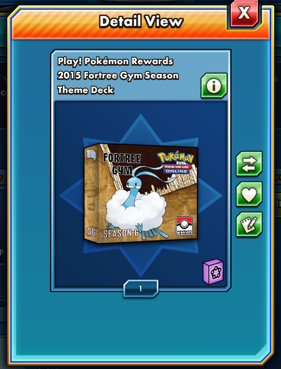2015 Fortree Gym Season PTCGO Code - Card Cavern