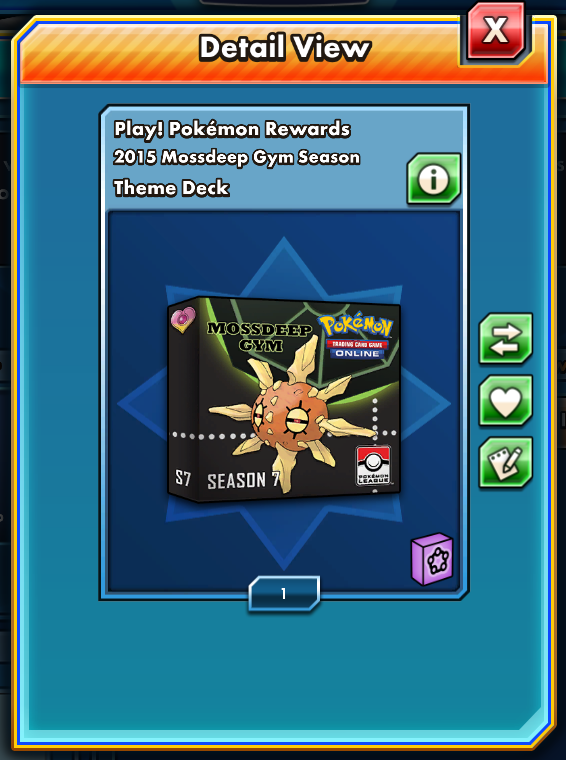 2015 Mossdeep Gym Season PTCGO Code - Card Cavern