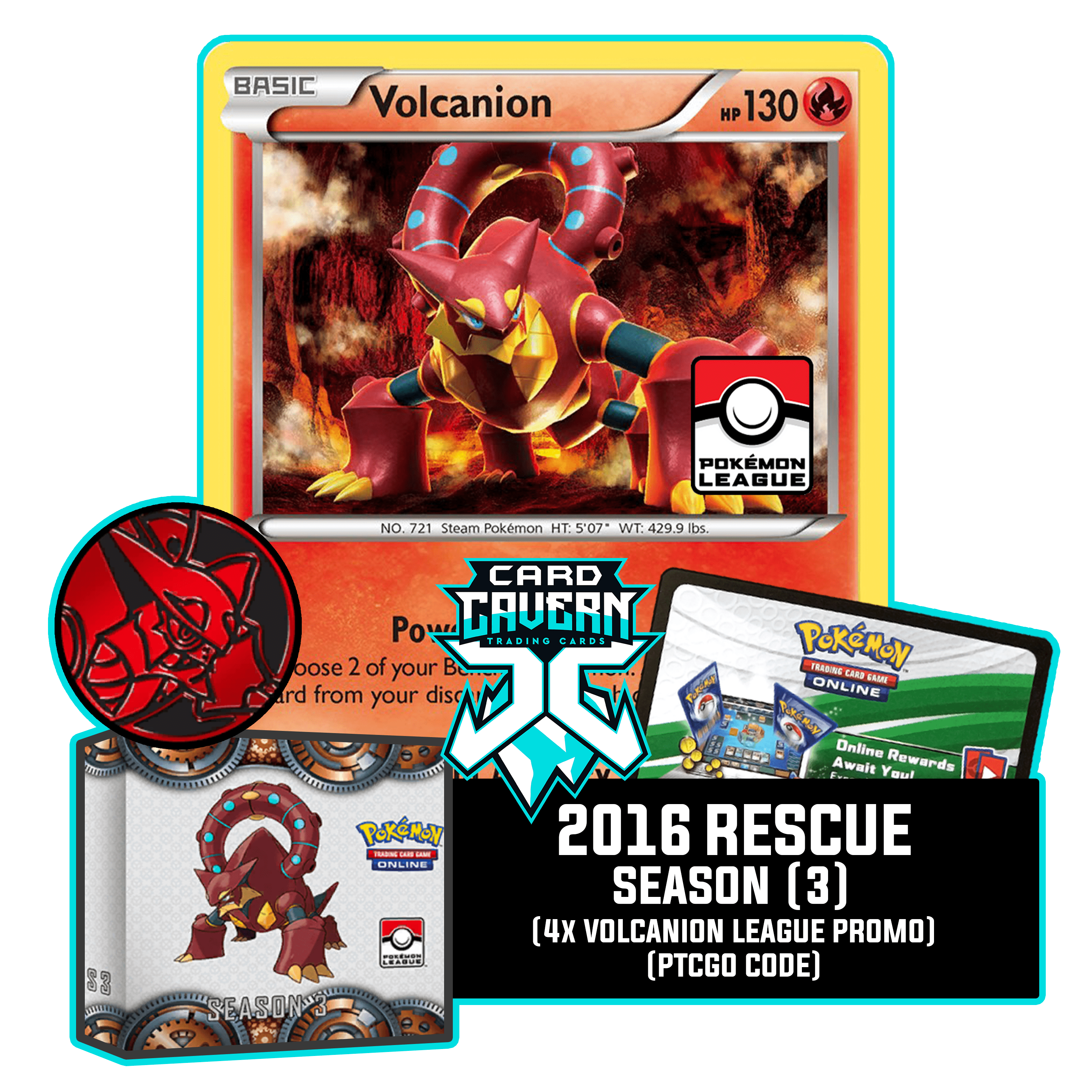 2016 Rescue Gym Season 3 PTCGO Code - Card Cavern