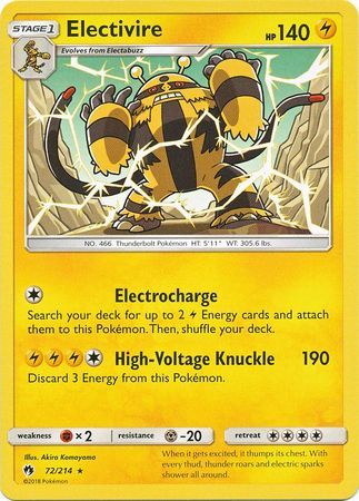 Electivire - 72/214 - Lost Thunder - Card Cavern