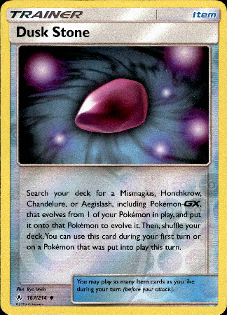 Dusk Stone - 167/214 - Unbroken Bonds - Reverse Holo - Card Cavern