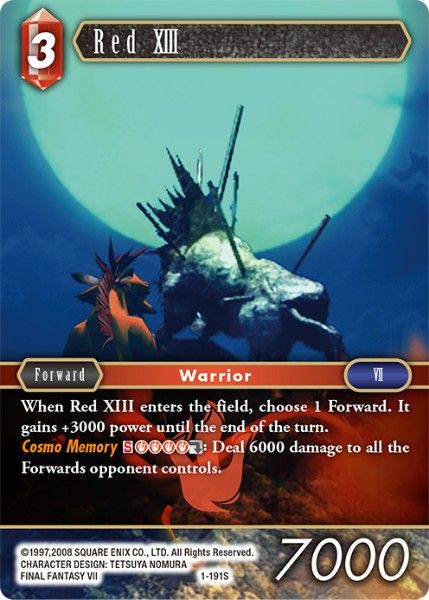Red XIII - 1-191S - Opus I - Foil - Card Cavern