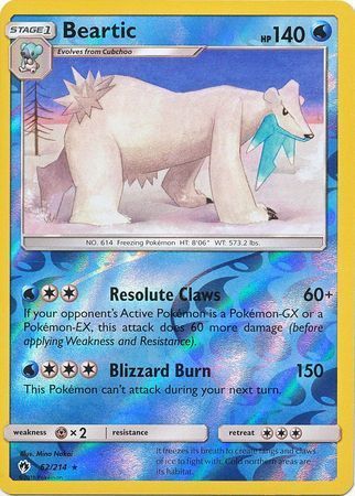 Beartic - 62/214 - Lost Thunder - Reverse Holo - Card Cavern