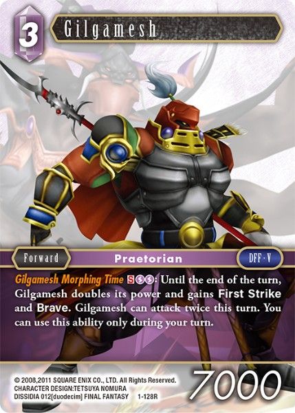 Gilgamesh - 1-128R - Opus I - Card Cavern
