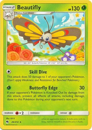 Beautifly - 26/214 - Lost Thunder - Card Cavern