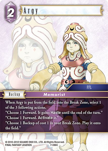 Argy - 7-086C - Opus VII - Card Cavern